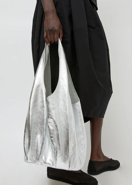 ★TOUT Y EST★ Simple shopper bag 62 pleated pleated ivory S SimplyTotes™ Tote bag