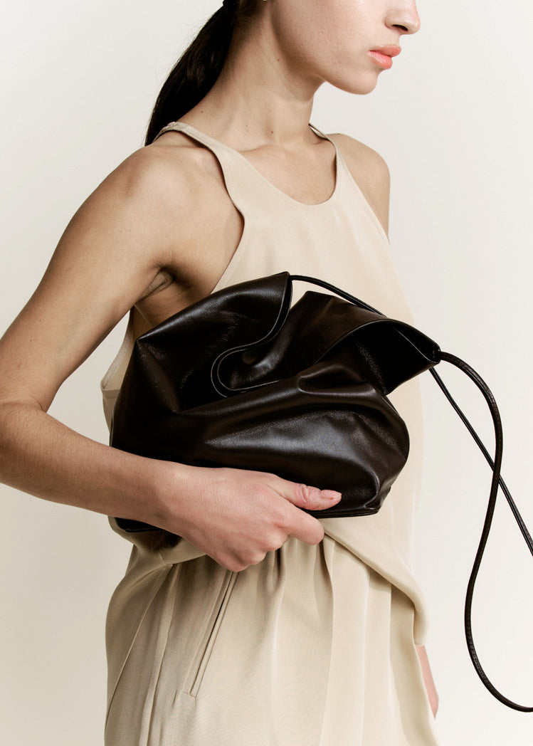 Single Strap Tall Crossbody | Braun | Modern Weaving