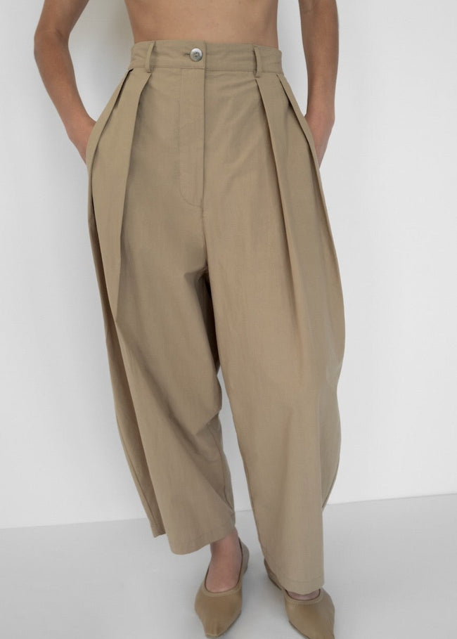 【MODERNIF】Weaven Linen Semi-Wide Slacks Modern Weaving Relaxed Lean Trouser | Black Cotton Linen
