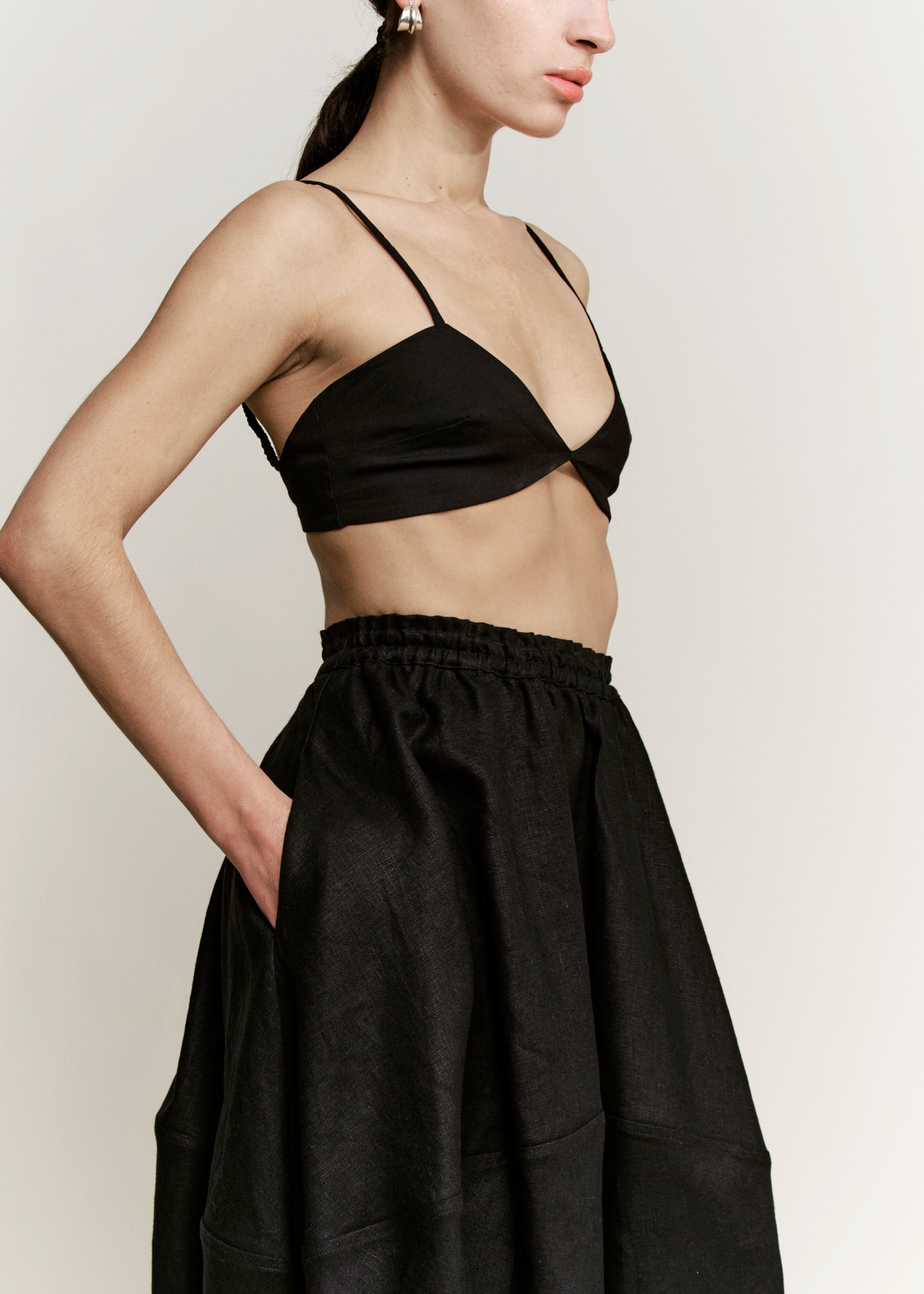 laubeblanc Waist Drape Balloon skirt ⋈﻿ m*i様 L'AUBE BLANC