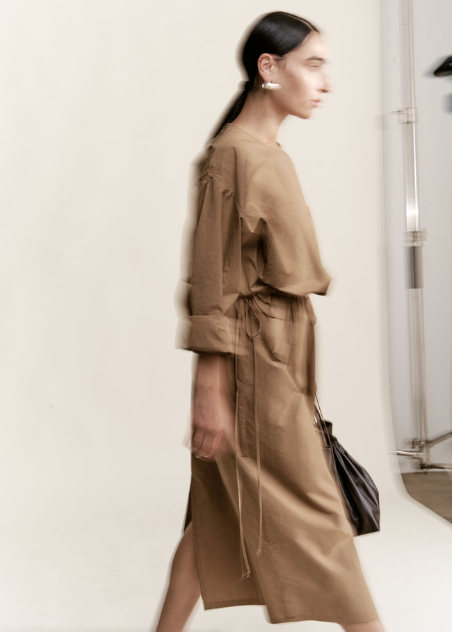 sack dress modern Tie Side Dress