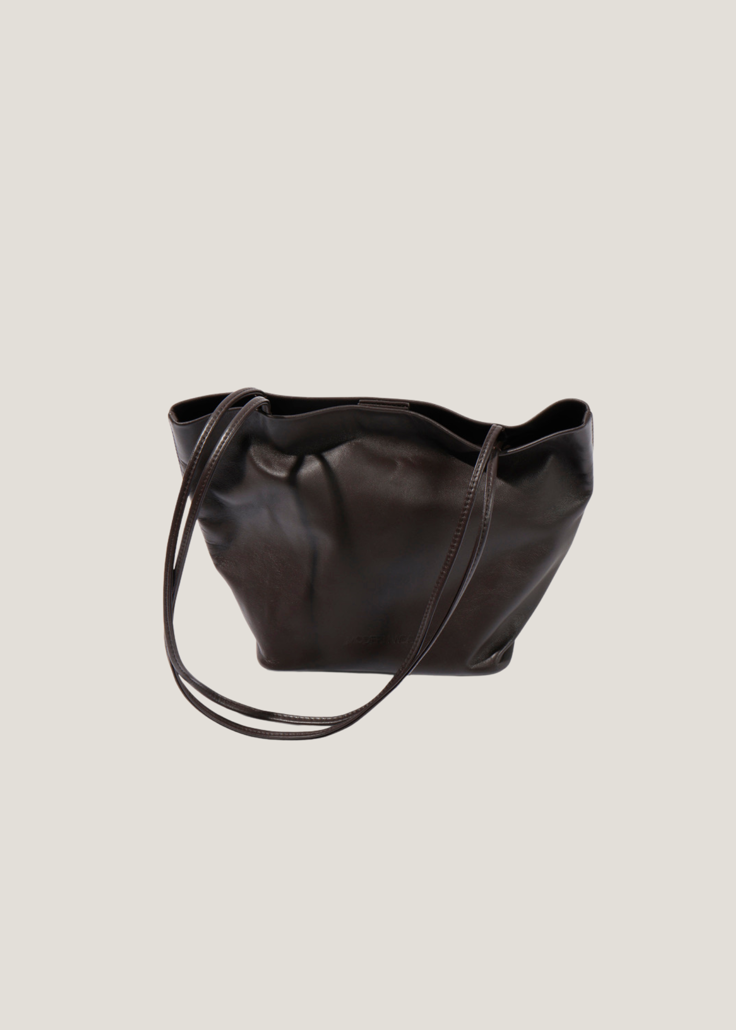 Square Gathered Bucket - Braun | Handbags | Modern Weaving