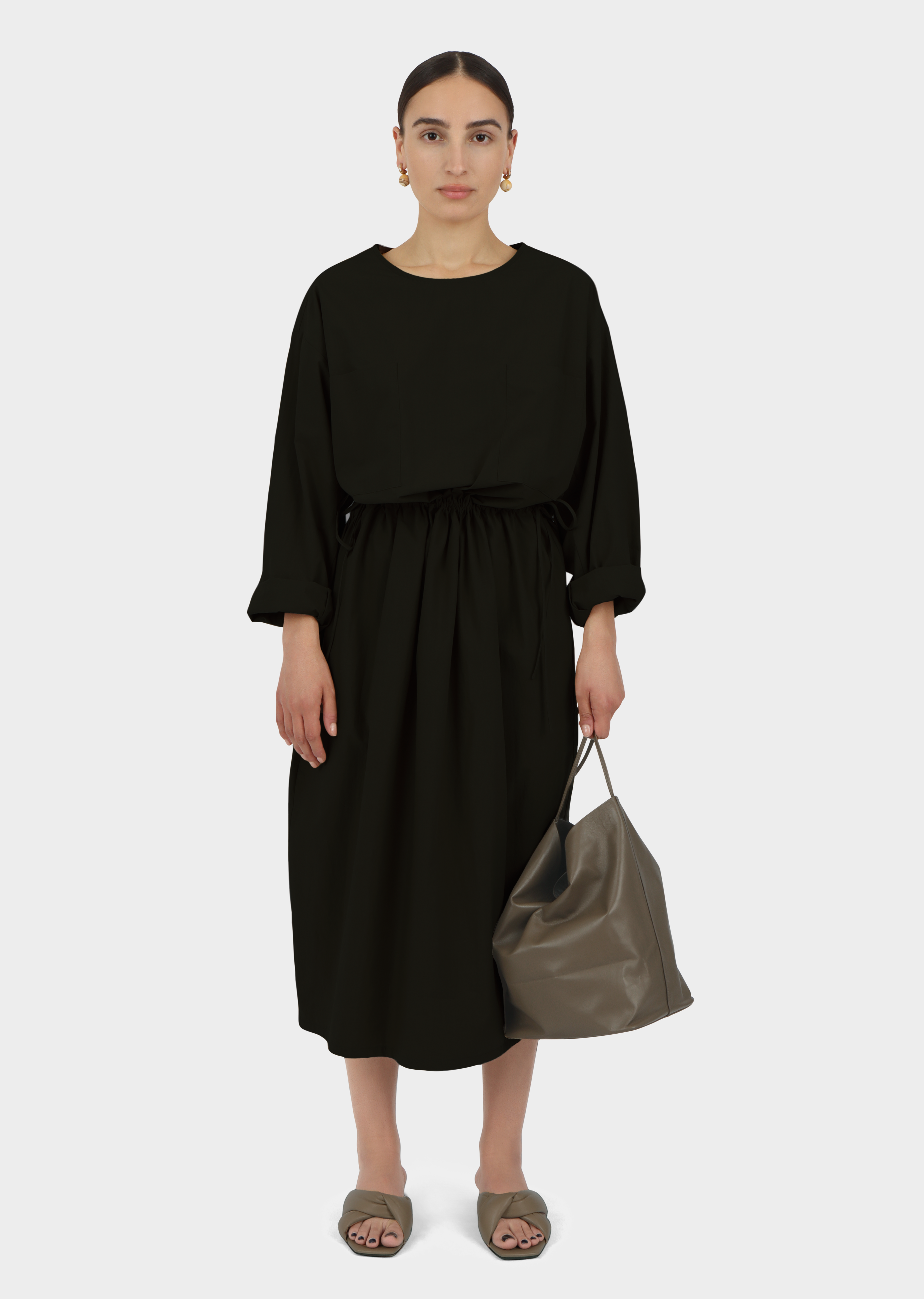 ワンピース maisoncelon cross shoulder gather dress maisoncelon cross shoulder gather dress