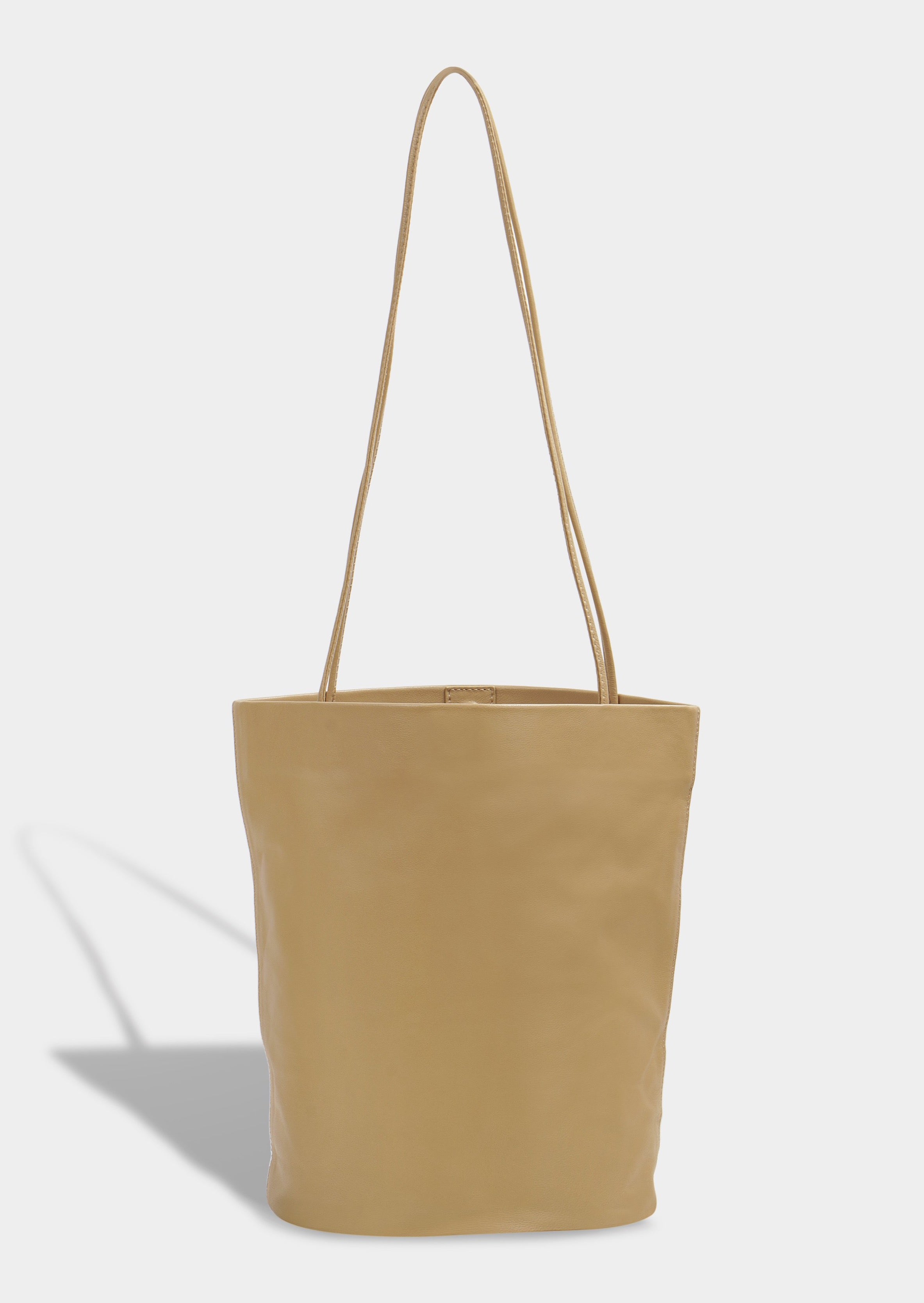 Drape Oval Bucket | Camel | Handbags | Modern Weaving | Modern Weaving