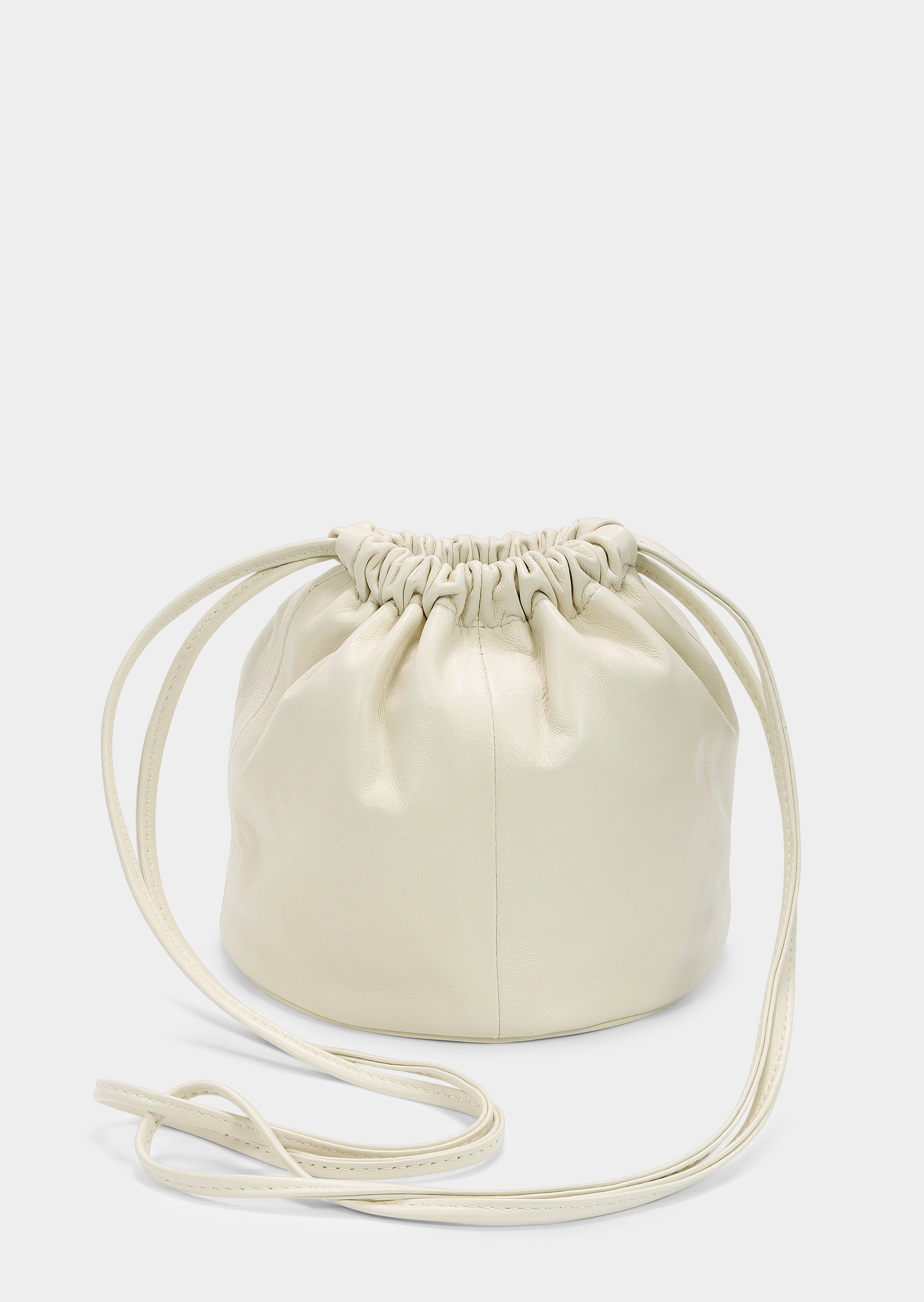 Mini Drum Drawstring Bucket | Creme | Modern Weaving